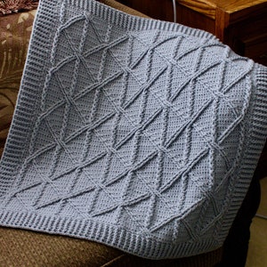 Crochet Blanket Pattern, Barleycove Baby Braided Cable Blanket Crochet Pattern, Crib blanket, PDF download, Baby Crochet, Stroller Blanket