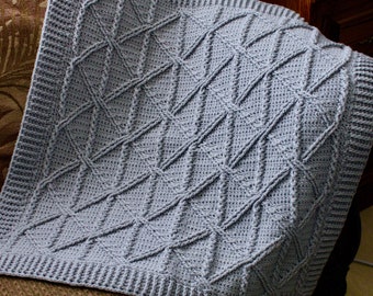 Crochet Blanket Pattern, Barleycove Baby Braided Cable Blanket Crochet Pattern, Crib blanket, PDF download, Baby Crochet, Stroller Blanket