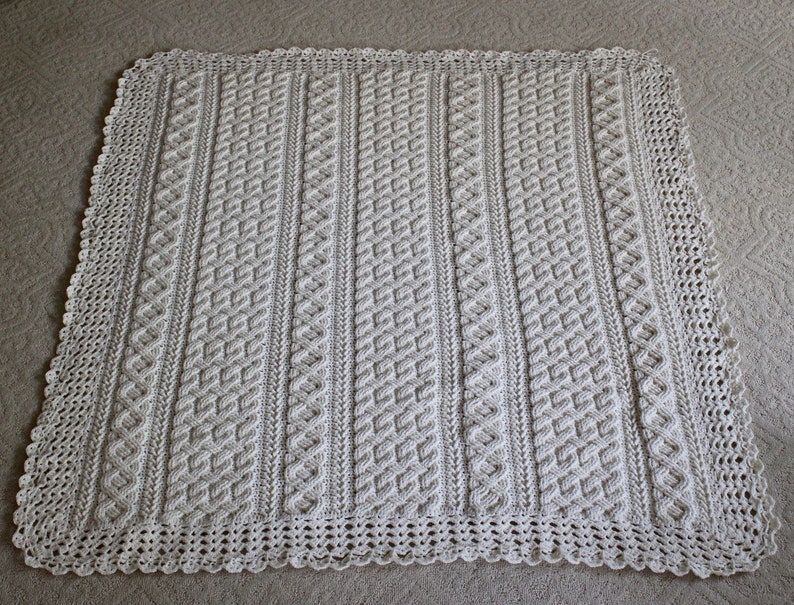 Crochet Blanket Pattern Braemar Cable Braided Blanket Crochet Pattern Throw Afghan Aran Celtic Cable Crochet Pattern Blanket Holiday image 6