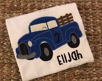 Little Blue Truck Birthday Shirt