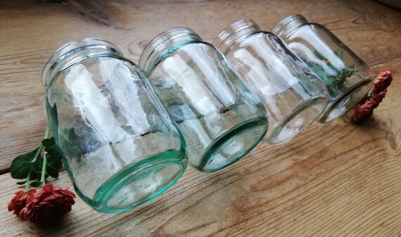 Glass Candle Jars - set of 4