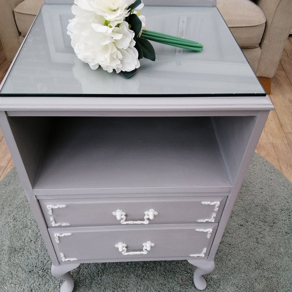 Grey Bedside Table Etsy UK