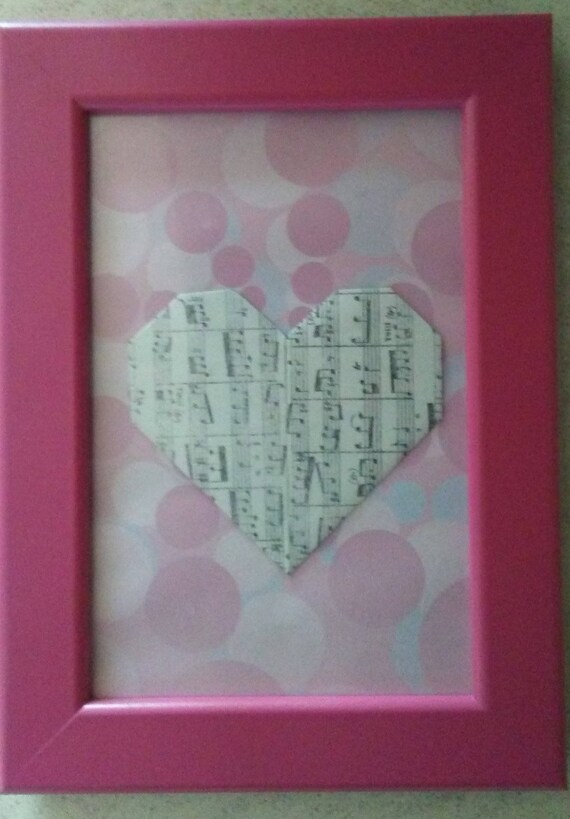 Framed Origami Heart 4x6 Frame On Sale