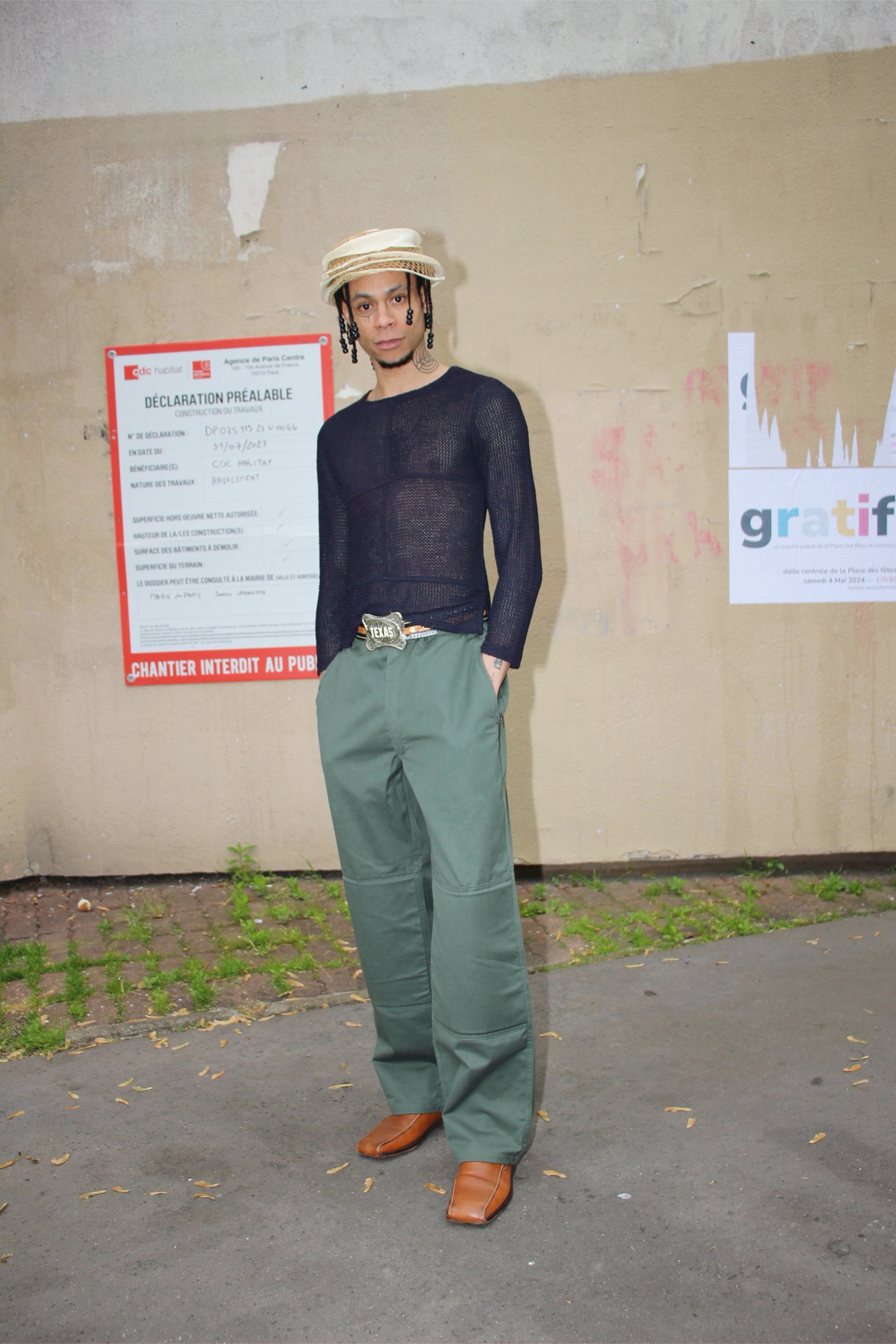 Pantalon vert kaki militaire chasseur Multi poches Renfort genoux Etsy France