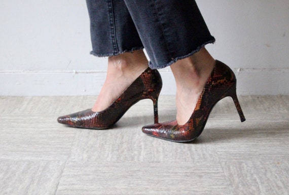 Charles Jourdan java python pump / Multicolor poi… - image 6