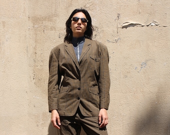 Long Safari-style Multi-pocket Jacket With Flap in Cotton With - Etsy