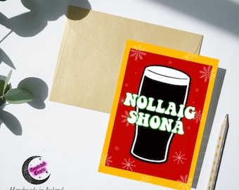 Irish Christmas card | Nollaig Shona | Guinness