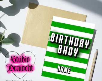 Celtic FC  birthday greetings card