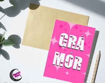 Gaelige big love Gra card