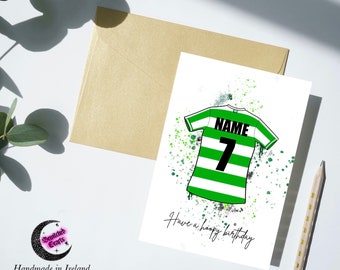 Celtic FC personalised birthday card