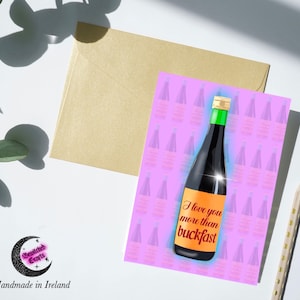 Buckfast valentines greetings card