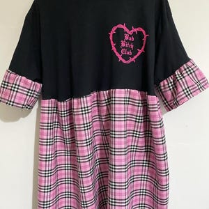 Pink tartan Smock dress