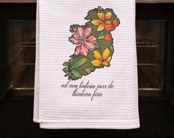 Irish waffle tea towel