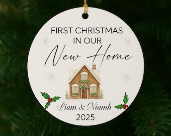 Personalised Christmas Bauble | New Home Gift | New Home Christmas Bauble