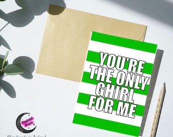 Celtic valentines greetings card