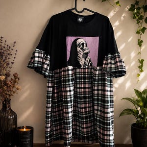 band t shirt dress plus size With The Band T Shirt Dress - Black