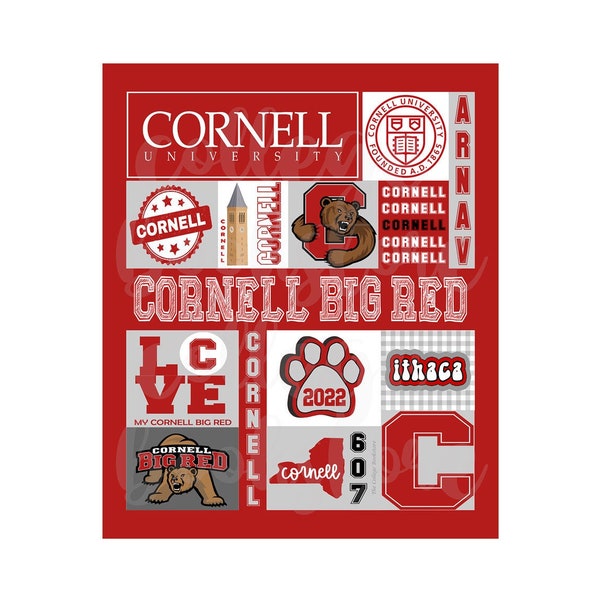 Custom College gift Blanket Personalized Photo Dorm room CORNELL Harvard UPenn Princeton Brown Yale Dartmouth Columbia University Ivy League