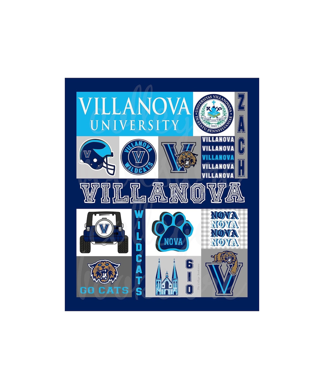 Custom College Gift Blanket Personalized Dorm Room Pennsylvania