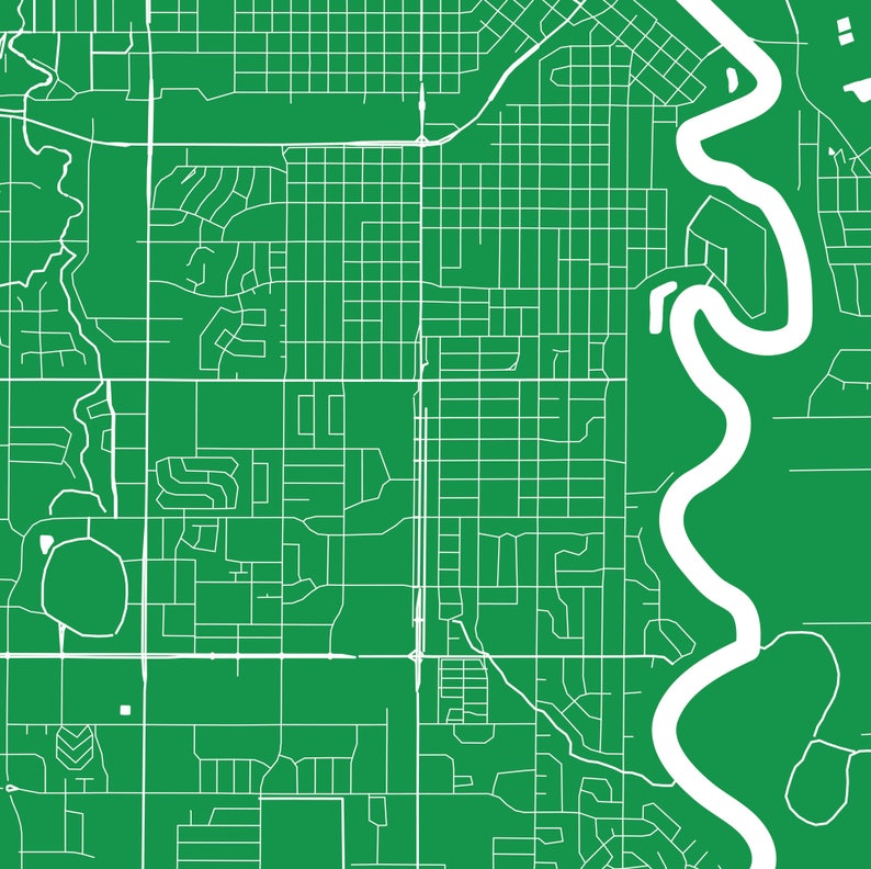 Grand Forks map Grand Forks city art map Grand Forks wall Etsy