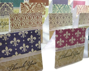 Small Thank You Note Cards Set of 20
