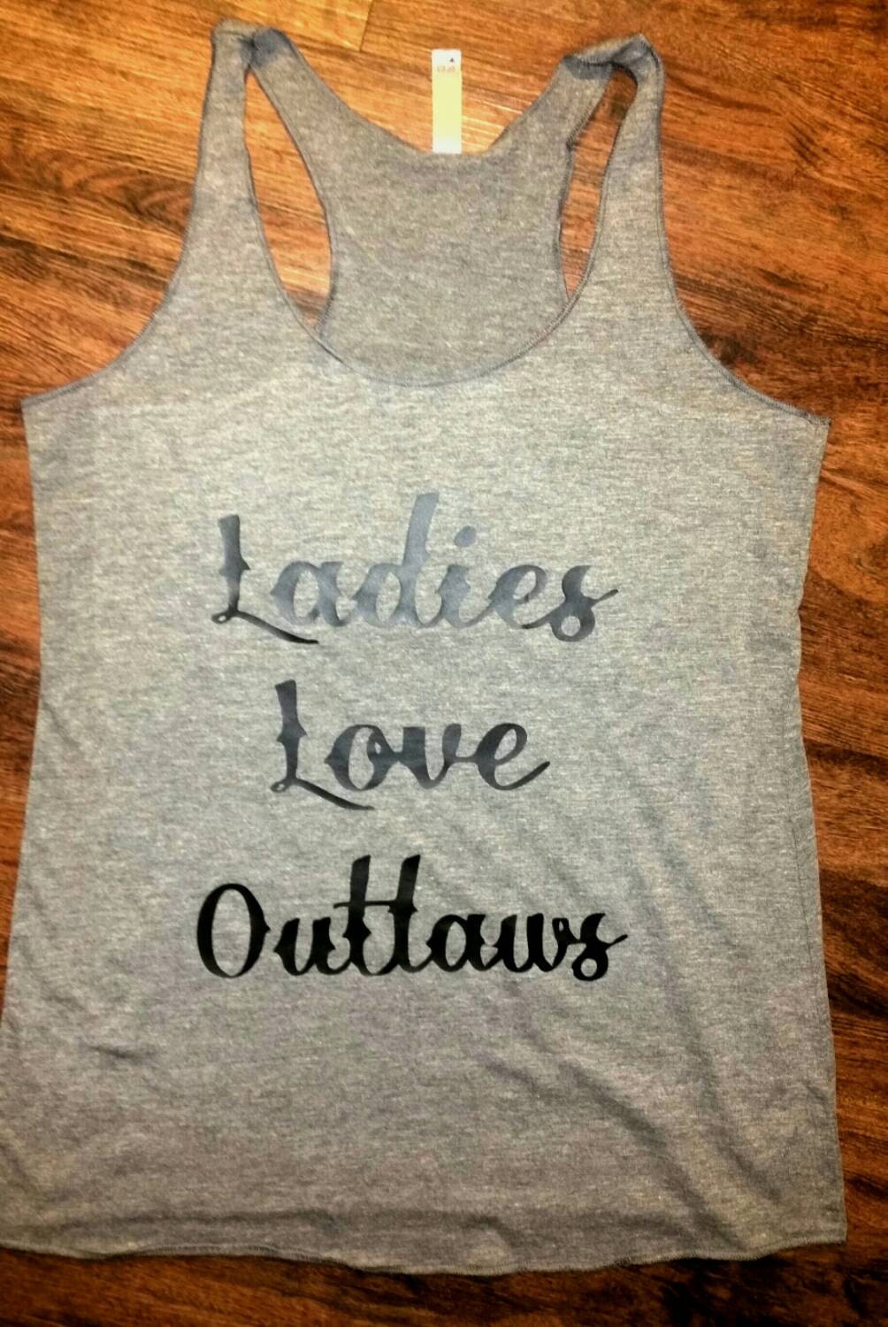 Ladies Love Outlaws Tri-blend Tank Shirt - Etsy