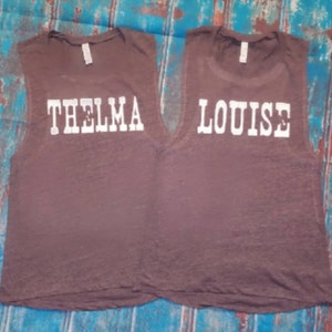 Thelma and Louise Muscle Tank Shirt Set set of 2 image 2