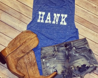Hank - Flowy Scoop Muscle Shirt (Multiple Color Options)