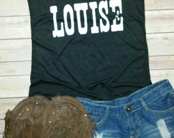 Louise  * Tri-blend Racerback Tank Shirt