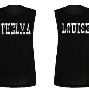 Thelma and Louise Muscle Tank Shirt Set set of 2 image 1