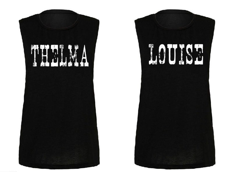 Thelma and Louise Muscle Tank Shirt Set set of 2 image 1