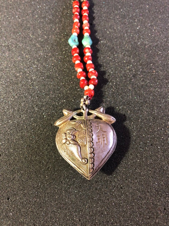 Antique Silver Necklace - image 3