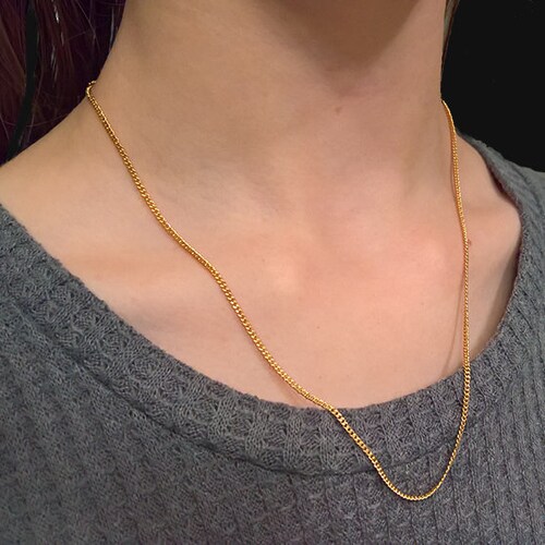 18 Inch Gold Chain Necklace - Etsy