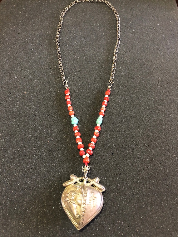 Antique Silver Necklace - image 4