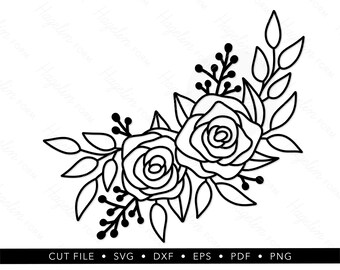 Download Rose Garland Svg Etsy