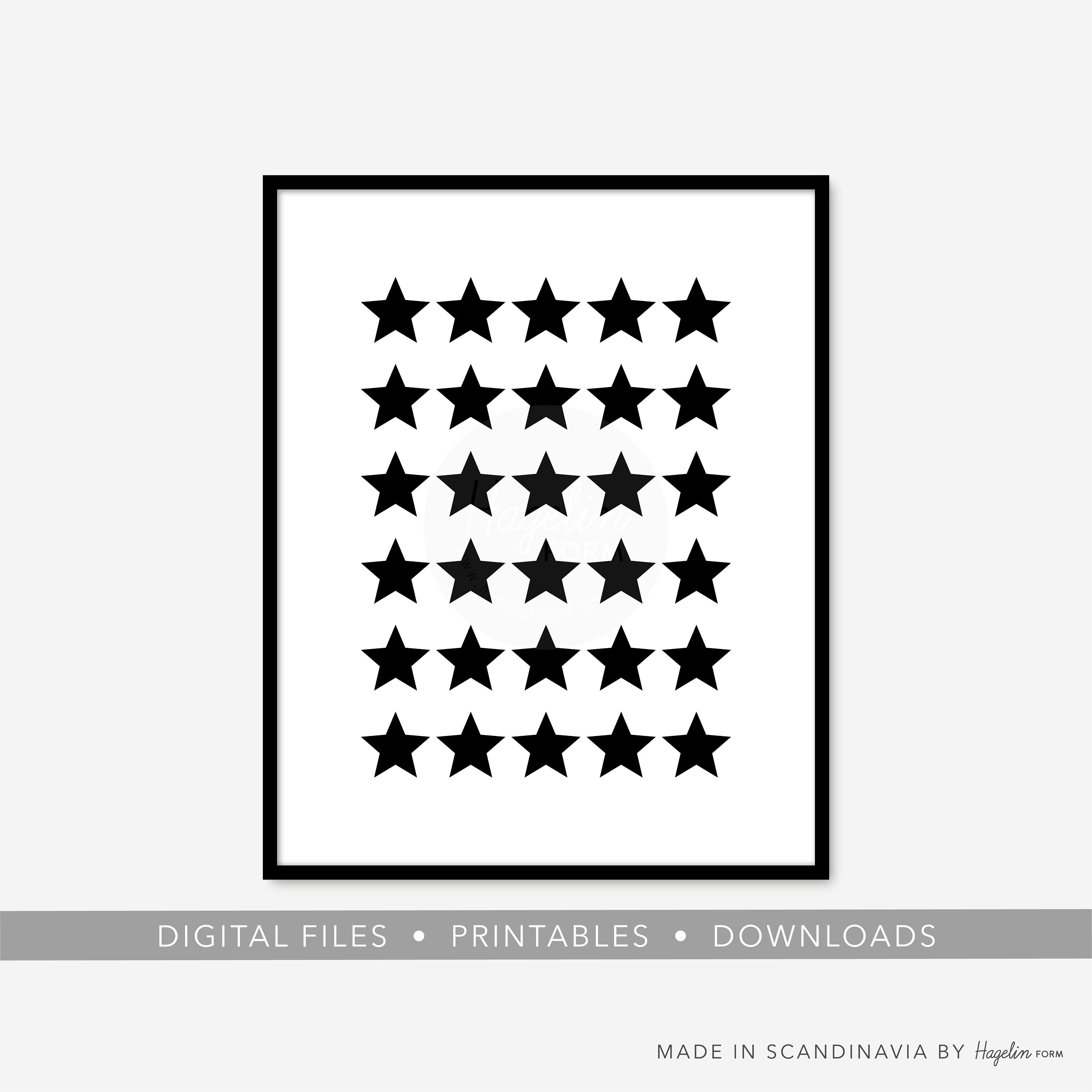 Childrens Poster Kids Art Stars Nursery Wall Poster - Etsy