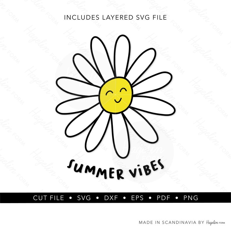 Download Summer SVG Cute SVG Cut File Summer Vibes svg Daisy svg | Etsy