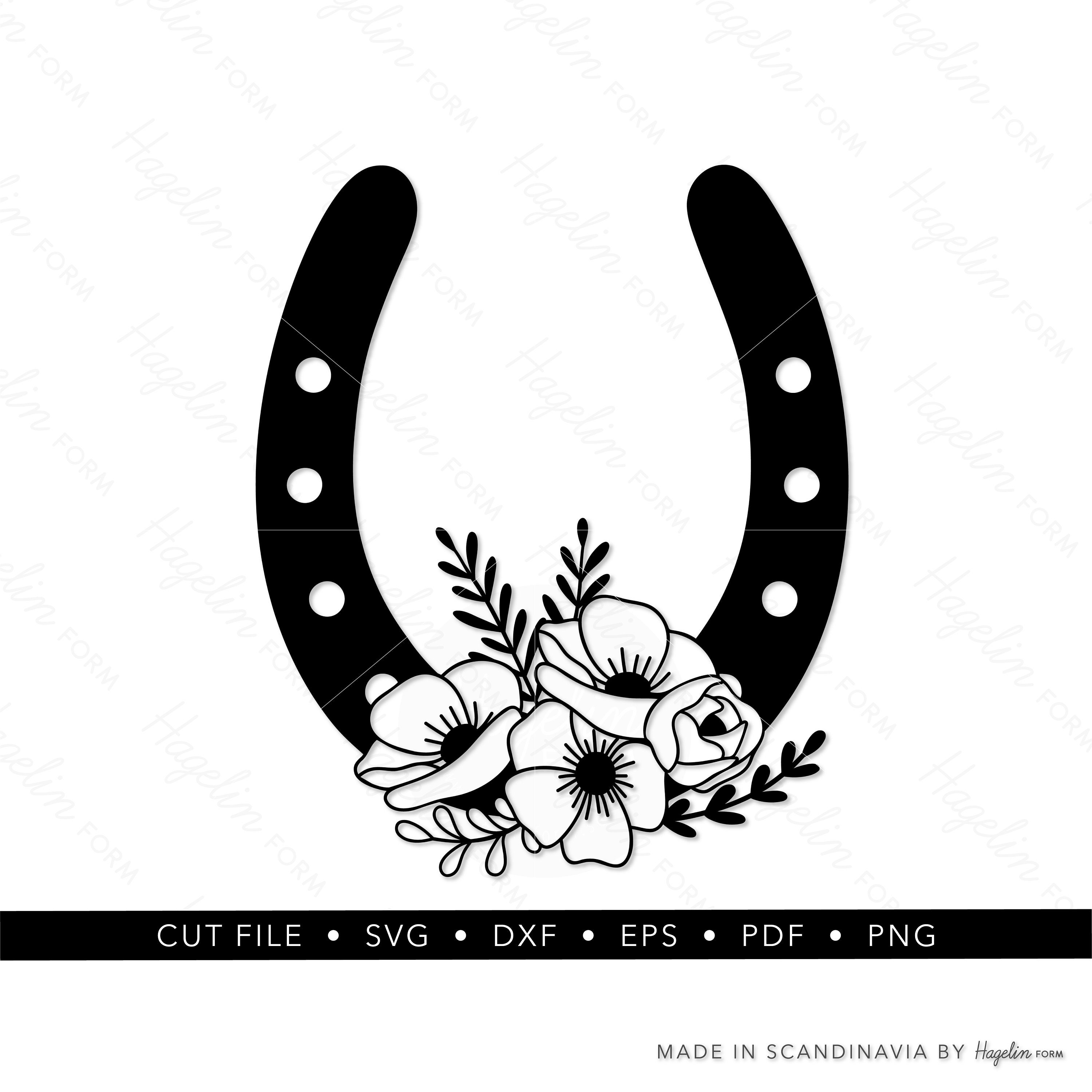 Horseshoe Svg Dxf Horse Clipart Animals Cut File For - vrogue.co