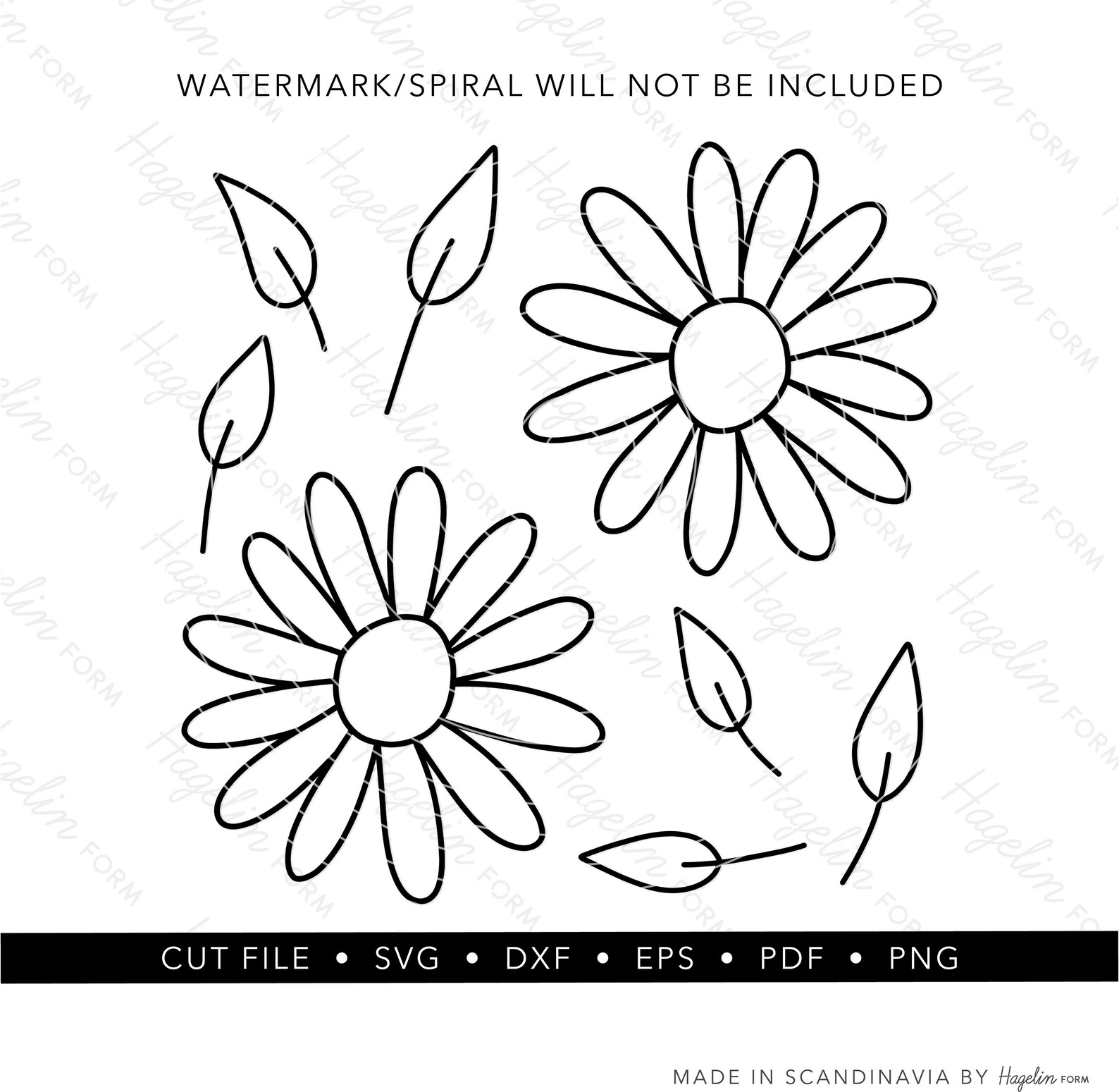 Daisy SVG Simple Flower SVG Flower Bundle Svg Layered - Etsy Australia