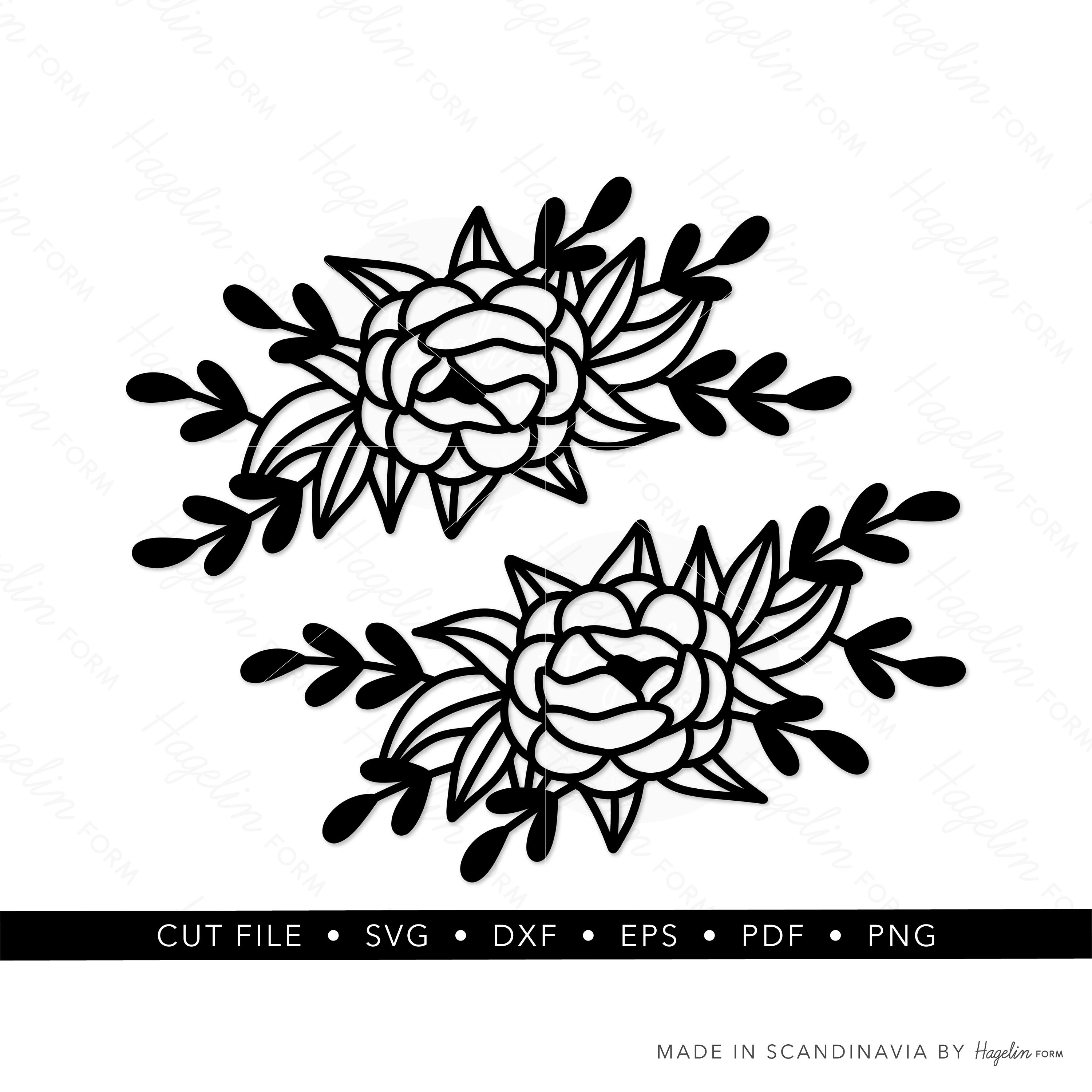 Download Floral Divider Svg Flower Swag Flower Border Flower Etsy