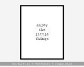 Minimalist Print, Enjoy The Little Things, Large Poster, Modern Wall Art, Wall Decor Poster, Wall Print, Home Print, Scandinavian Home Decor
