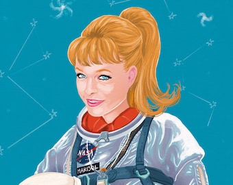 Marisol / Pepa Flores en el espacio (grabados firmados) © Iván García.