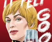 Cersei Lannister (Lannister red version) (signed prints) © Iván García.