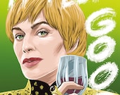 Cersei Lannister (valyrian fire version) (signed prints) © Iván García.