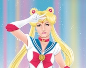 Britney Spears as Sailor Moon (signed prints) © Iván García.