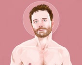Michael Fassbender (signed prints) © Iván García.