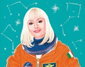 Raffaella Carrà en el espacio (signed prints) © Iván García.