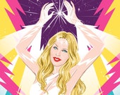 Interdimensional Kylie Minogue giving us some starlight (signed prints) © Iván García.
