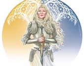Morfydd Clark as Galadriel (signed prints) © Iván García.