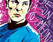 Carl Sagan reach the Stars -  Leonard Nimoy as Mr Spock © Iván García  (Limited edition prints, signed and numbered)
