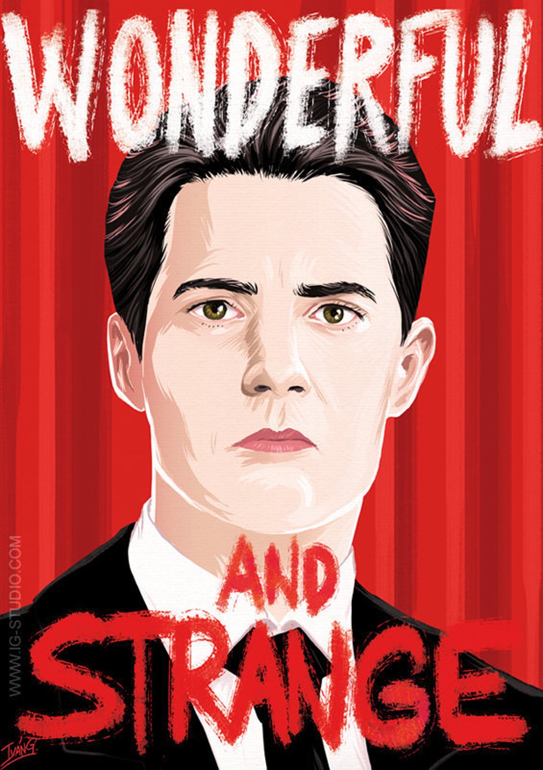 Agent Dale Cooper (twin Peaks) (signed Prints) © Iván García. - Etsy